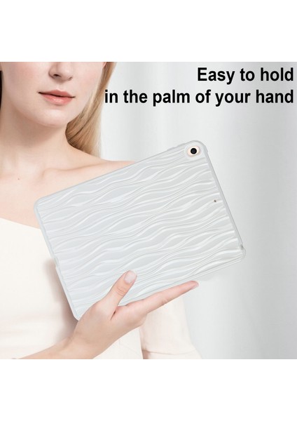 Dalga Dokulu iPad Air 10.5 Inç (2019) Yumuşak Tpu Çizilmez Tablet Kılıfı (Yurt Dışından)