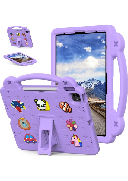 iPad Pro 13 (2024) AIR 13 (2024) IPAD Pro 12.9 (2022 2021 2020 2018) Çocuklar Eva Tablet Kılıfı (Yurt Dışından)