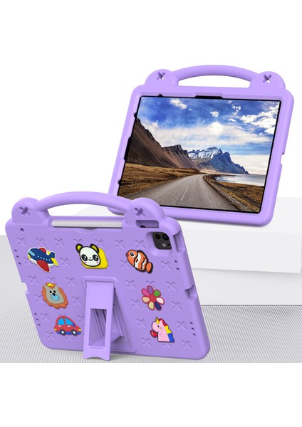 iPad Pro 13 (2024) AIR 13 (2024) IPAD Pro 12.9 (2022 2021 2020 2018) Çocuklar Eva Tablet Kılıfı (Yurt Dışından)