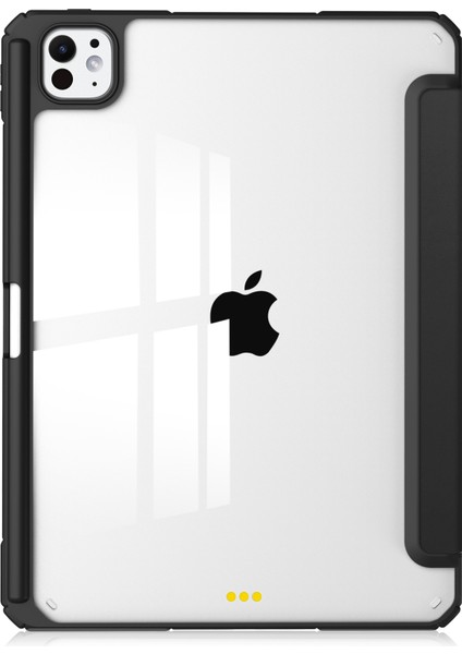 iPad Pro 11 (2024) Pu Deri Tpu Akrilik Kalem Yuvalı Tablet Kılıfı (Yurt Dışından)