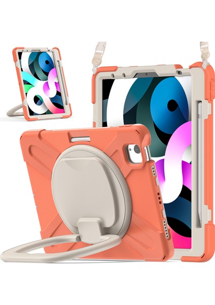 iPad Air 11 (2024) AIR (2020) AIR (2022) TURUNCU Pc Askılı Silikon Tablet Kılıfı (Yurt Dışından)