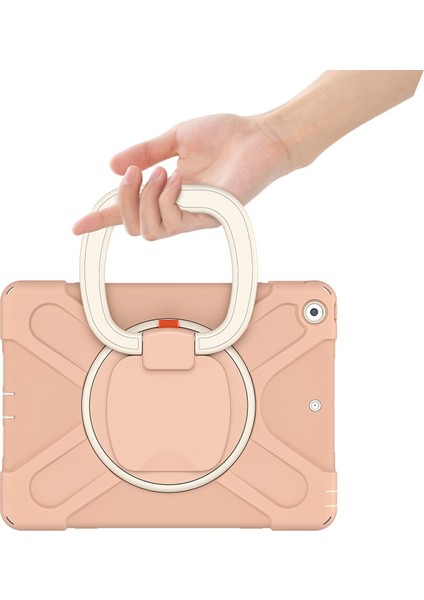 360° Döner Tekme Standı Tam Pc iPad 10.2 (2019 2020 2021) Silikon Tablet Kılıfı (Yurt Dışından)