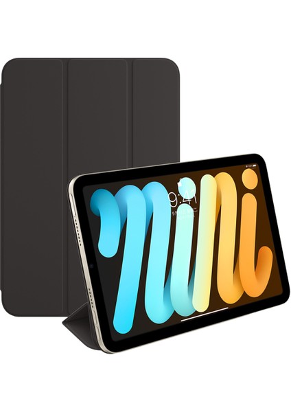 1:1 Ölçekli Manyetik Emme Üç Katlı Stand Pu Deri iPad Mini Otomatik Uyandırma uyku ile Koruyucu (2021) SIYAH Tablet Kılıfı (Yurt Dışından)