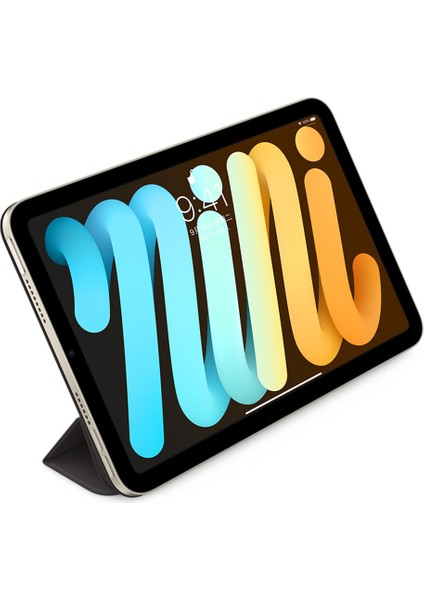 1:1 Ölçekli Manyetik Emme Üç Katlı Stand Pu Deri iPad Mini Otomatik Uyandırma uyku ile Koruyucu (2021) SIYAH Tablet Kılıfı (Yurt Dışından)