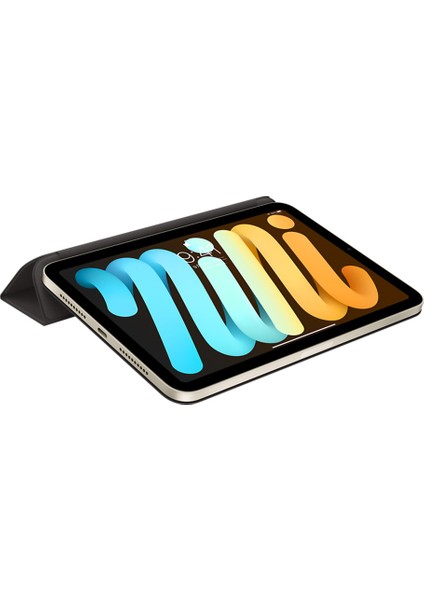 1:1 Ölçekli Manyetik Emme Üç Katlı Stand Pu Deri iPad Mini Otomatik Uyandırma uyku ile Koruyucu (2021) SIYAH Tablet Kılıfı (Yurt Dışından)