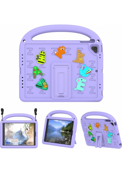 iPad 9.7 Inç (2018 2017) Eva Pc Standı Karikatür Tam Tablet Kılıfı (Yurt Dışından)