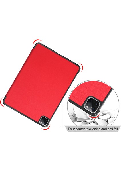 Litch Skin Pu Deri Üç Katlı Stand iPad Air 11 (2024) PRO 11 Inç (2022 2021 2020) Tablet Kılıfı (Yurt Dışından) indirimleri