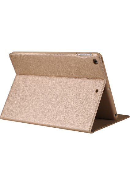 Litchi Doku Akıllı Deri Kart Yuvası iPad 9 7 Inç (2018) 9 7 Inç (2017) Standlı Tablet Kılıfı (Yurt Dışından)