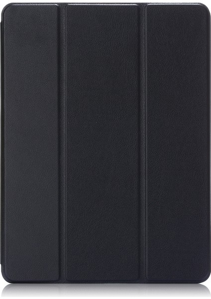 Pu Deri Üç Katlı Stand Akıllı iPad Air 10.5 Inç (2019) SIYAH Tablet Kılıfı (Yurt Dışından)