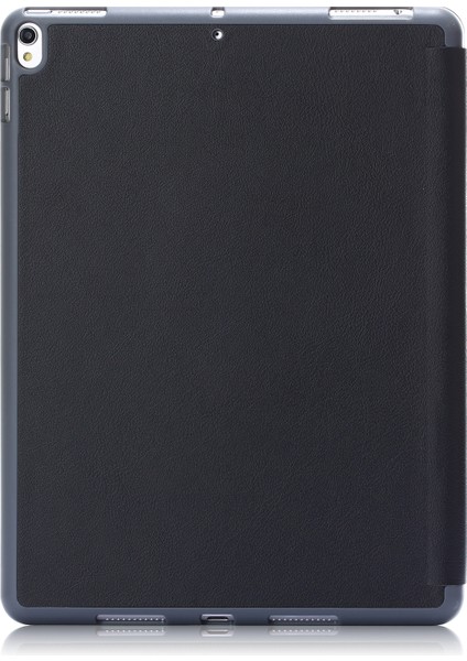 Pu Deri Üç Katlı Stand Akıllı iPad Air 10.5 Inç (2019) SIYAH Tablet Kılıfı (Yurt Dışından)