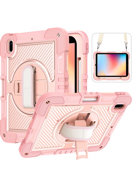 iPad 10.2 (2019 2020 2021) Stand Omuz Askılı Tablet Kılıfı (Yurt Dışından)