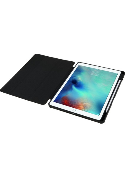 iPad 10.2 (2019 2020 2021) Pu Deri Tpu Akrilik Üç Katlı Stand Koruyucu Tablet Kılıfı (Yurt Dışından)