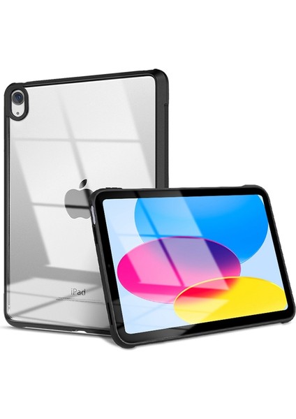iPad 10.9 (2022) Dört Köşe Hava Yastığı Akrilik Arka Tpu Çerçeve Tablet Kılıfı (Yurt Dışından)