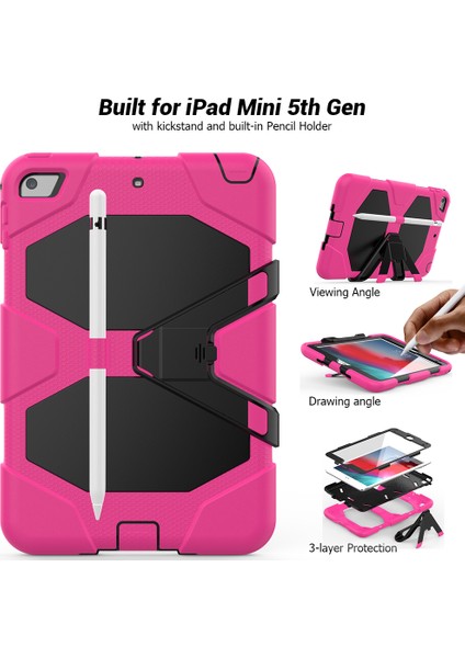 iPad Mini 4 mini (2019) 7.9 Inç Stand Ekran Koruyucu Tablet Kılıfı (Yurt Dışından)