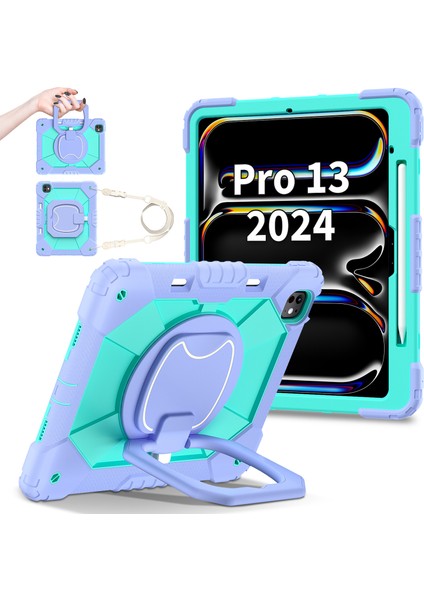 iPad Pro 13 (2024) stand Silikon Pc nane i Tablet Kılıfı (Yurt Dışından) fiyatları