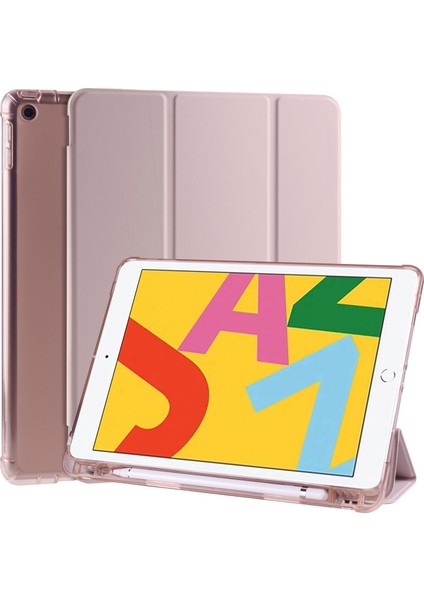 Üç Katlı Deri Stand iPad 10.2 (2020) IPAD 8. Nesil ipad (8. Nesil) Kabuğu Tablet Kılıfı (Yurt Dışından)