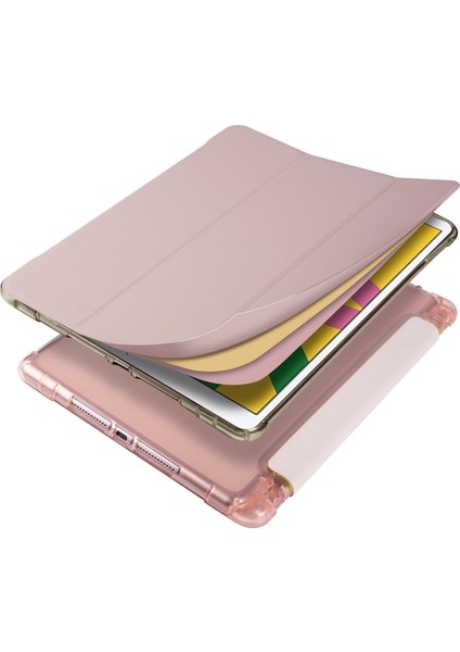 Üç Katlı Deri Stand iPad 10.2 (2020) IPAD 8. Nesil ipad (8. Nesil) Kabuğu Tablet Kılıfı (Yurt Dışından)