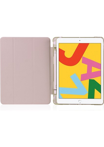 Üç Katlı Deri Stand iPad 10.2 (2020) IPAD 8. Nesil ipad (8. Nesil) Kabuğu Tablet Kılıfı (Yurt Dışından)
