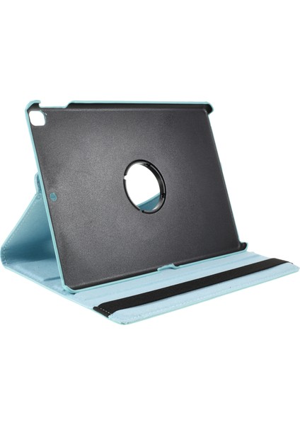 iPad 10.2 (2019 2020 2021) 360 Döner Standlı Deri Litchi Tahıl Tablet Kılıfı (Yurt Dışından)