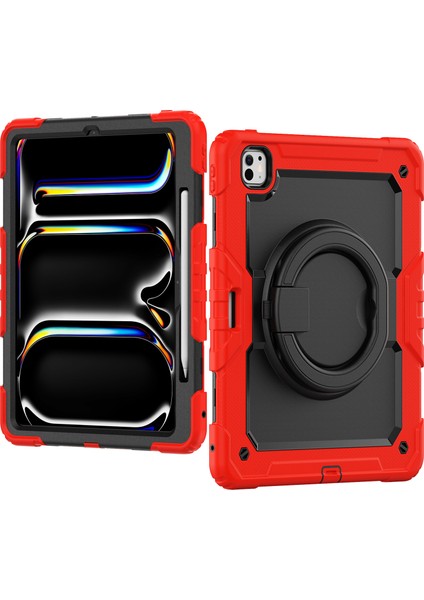 iPad Pro 13 (2024) Stand Case Pc Omuz Askılı Silikon Tablet Kılıfı (Yurt Dışından) fiyatları