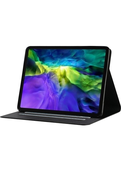 iPad Pro 11 (2024) Koruyucu Pu Deri Kart Tutuculu Tablet Kılıfı (Yurt Dışından)