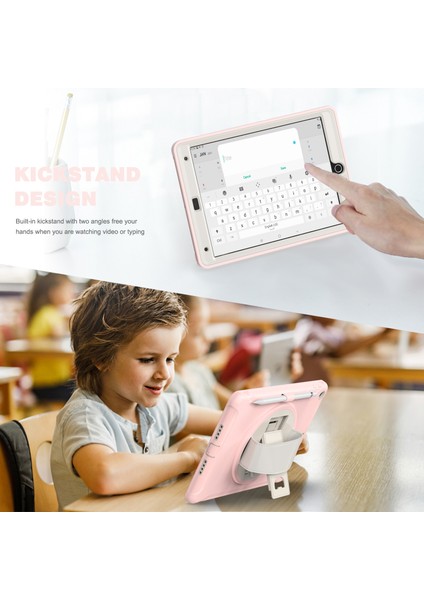 Gizli Tekme Standı Pc Tpu iPad 10.2 (2019 2020 2021) Kiraz Çiçekleri Tablet Kılıfı (Yurt Dışından)