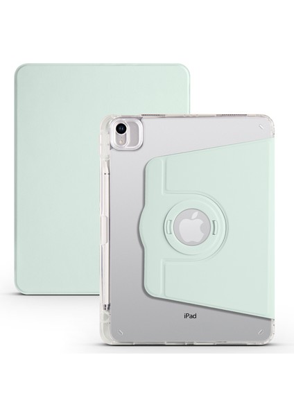 iPad Pro 11 (2021 2020 2022)DÖNEN Standlı Pu Deri Tpu Kristal Arka Tablet Kılıfı (Yurt Dışından)