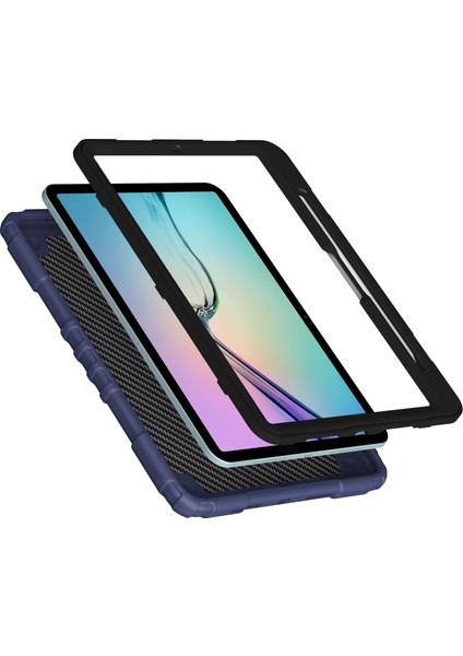 Forestl Digital iPad Air 11 (2024) M2 Tpu Pc Fidget Saplı Standı ve Kalem Tutucu Lacivert Tablet Kılıfı (Yurt Dışından)