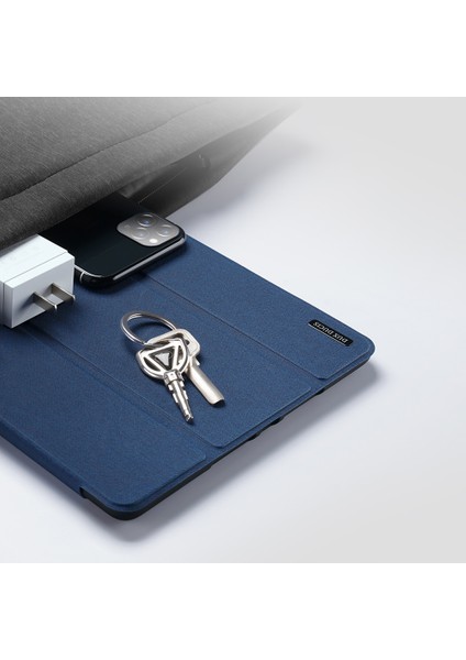iPad 10.2 (2019 2020 2021) Üç Katlı Stand Pu Deri Akıllı Tablet Kılıfı (Yurt Dışından)