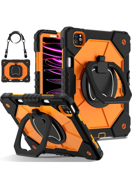 iPad Pro 11 (2020 2021 2022 2018) AIR (2022 2020) stand Turuncu Tablet Kılıfı (Yurt Dışından)