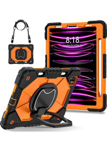 iPad Pro 11 (2020 2021 2022 2018) AIR (2022 2020) stand Turuncu Tablet Kılıfı (Yurt Dışından)