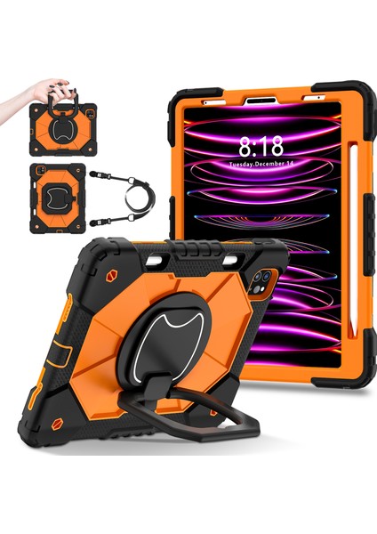 iPad Pro 11 (2020 2021 2022 2018) AIR (2022 2020) stand Turuncu Tablet Kılıfı (Yurt Dışından)