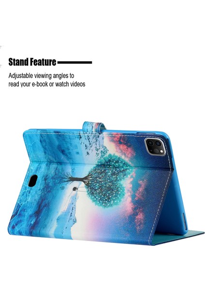 iPad Pro 11 (2024) Desenli Baskılı Deri Standı Kalemlik Ağaç Tablet Kılıfı (Yurt Dışından) indirimleri