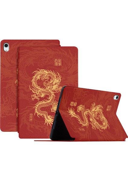 iPad Air 11 (2024) IPAD Air (2022 2020) Uzun Desenli Baskı Deri Tüm Dilekler Gerçek Oluyor Tablet Kılıfı (Yurt Dışından)