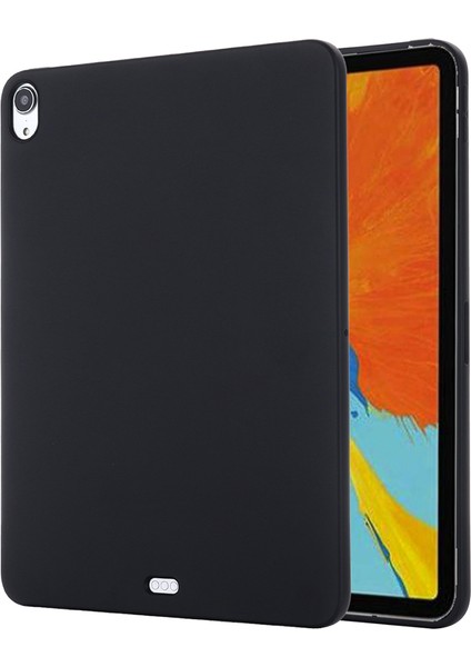 iPad Air 11 (2024) AIR (2022 2020) SIYAH Sıvı Silikon Akıllı Kabuğu Tablet Kılıfı (Yurt Dışından)