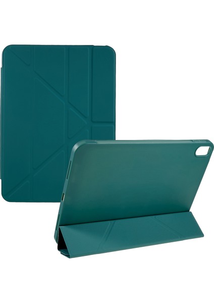 iPad 10.9 (2022) Otomatik Uyandırma uyku Pu Deri ile Origami Standı Tablet Kılıfı (Yurt Dışından)