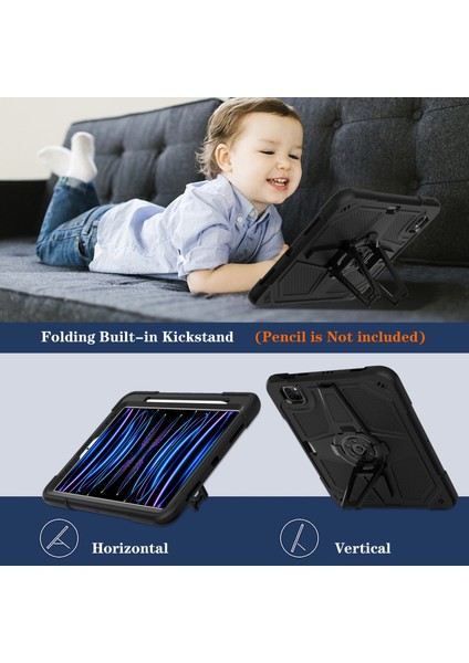 iPad Pro 11 Inç air (2020 2022) Kayışlı pc Silikon Stand Tablet Kılıfı (Yurt Dışından) fırsatları