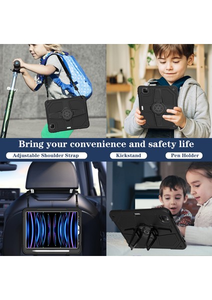 iPad Pro 11 Inç air (2020 2022) Kayışlı pc Silikon Stand Tablet Kılıfı (Yurt Dışından) indirimleri