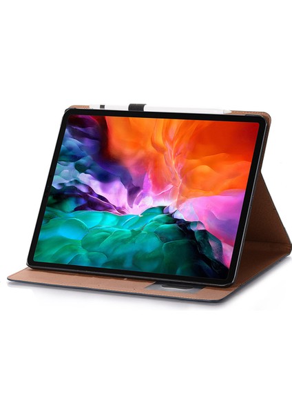 iPad Pro 13 (2024) Koruyucu Kitap Folyo Deri Kart Yuvası Tablet Kılıfı (Yurt Dışından)