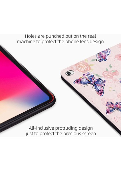 iPad Mini 4 mini (2019) 7.9 Inç Koruyucu Baskılı Çizilmez Stand Çiçek Çalı Tablet Kılıfı (Yurt Dışından) indirimleri