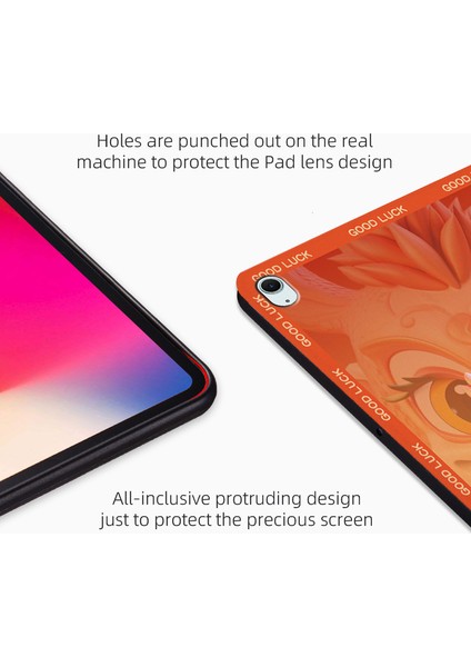 iPad Air 11 (2024) IPAD Air (2022 2020) Uzun Desenli Baskı Deri Tüm Dilekler Gerçek Oluyor Tablet Kılıfı (Yurt Dışından)