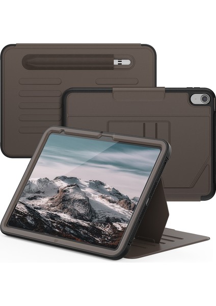 iPad 10.9 (2022) A2696 Kart Tutuculu 5 Seviye Ayarlanabilir Stand Kalem Yuvası Çevirin Tablet Kılıfı (Yurt Dışından) fiyatları