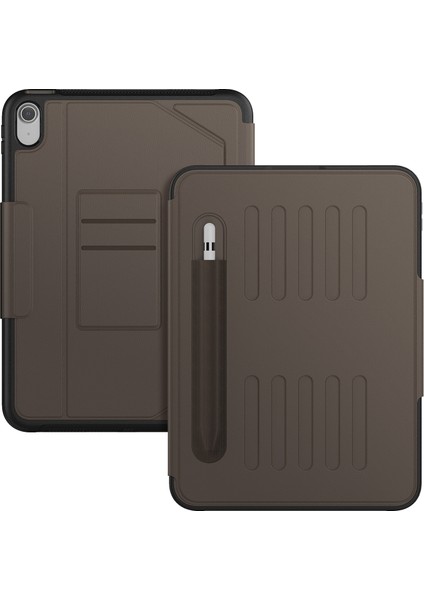 iPad 10.9 (2022) A2696 Kart Tutuculu 5 Seviye Ayarlanabilir Stand Kalem Yuvası Çevirin Tablet Kılıfı (Yurt Dışından) modelleri