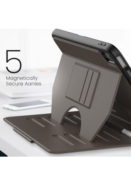iPad 10.9 (2022) A2696 Kart Tutuculu 5 Seviye Ayarlanabilir Stand Kalem Yuvası Çevirin Tablet Kılıfı (Yurt Dışından) indirimleri