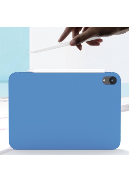 Düşmeye Dayanıklı Sıvı Silikon Pc Mikrofiber Astar Koruyucu iPad Mini (2021) SIYAH Tablet Kılıfı (Yurt Dışından)