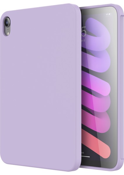 Düşmeye Dayanıklı Sıvı Silikon Pc Mikrofiber Astar Koruyucu iPad Mini (2021) Tablet Kılıfı (Yurt Dışından)