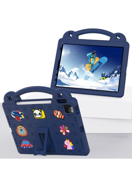 iPad Pro 11 (2022 2021 2020 2018)EL Kavrama Eva Standı Koruyucu Lacivert Tablet Kılıfı (Yurt Dışından) fırsatları