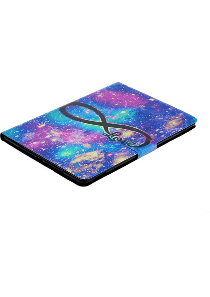 iPad 10.9 (2022) Desen Baskı Pu Deri Katlanabilir Stand Kart Yuvası Aşk Tablet Kılıfı (Yurt Dışından)