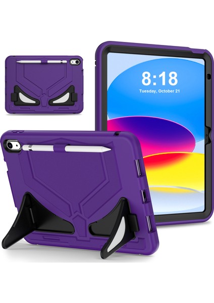 iPad 10.9 (2022) Leopar Sağlam Düşmeye stand Tablet Kılıfı (Yurt Dışından)
