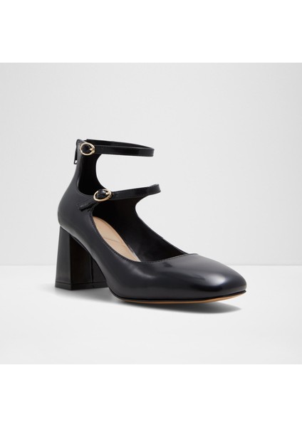 Kaerı Ayakkabı Orta Boy Topuklu - Siyah fırsatları